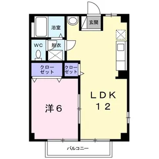 シティハイムB【2階】の間取り