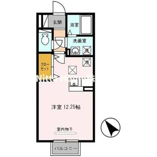 兵庫県豊岡市桜町【アパート】の間取り