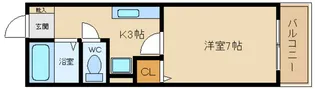 エクシブ三国ヶ丘【2階】の間取り