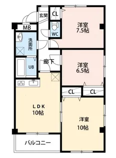 コンチェルト御薗宇【2階】の間取り