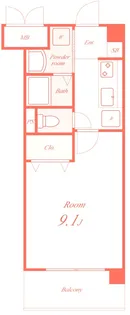 プランドール・サクラ【1階】の間取り