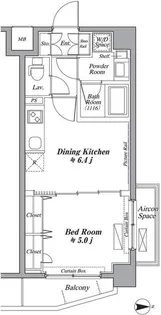 デ・ソーレ東池袋【4階】の間取り