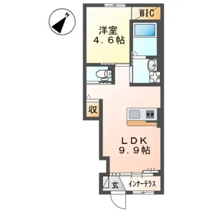 glorious【1階】の間取り