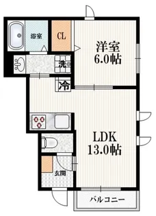 Quattro B【1階】の間取り
