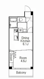 石島タウンフラッツ【4階】の間取り