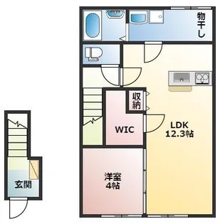 LSフォレストV A棟【2階】の間取り