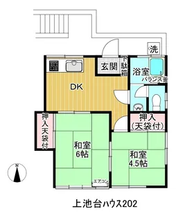 上池台ハウス【1階】の間取り