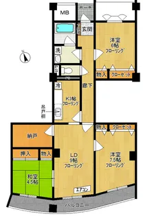 プラザクリエイト【3階】の間取り