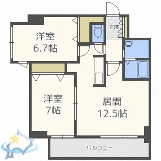 アルティ発寒【10階】の間取り