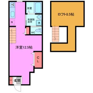 TOM HILLS 津田沼【1階】の間取り
