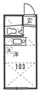 ニューハイム阿佐ヶ谷【1階】の間取り