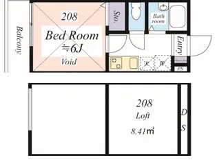 グレイストーン永福町【2階】の間取り