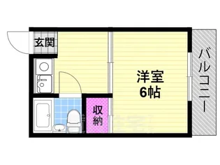 エムロード住道【2階】の間取り