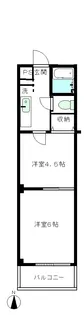 メゾンロイヤル【6階】の間取り
