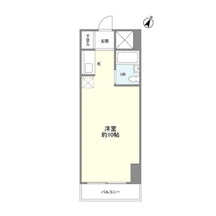 西新宿ダイヤモンドパレス【2階】の間取り