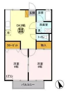 ブライトハイツ【2階】の間取り