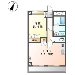 グランディール【1階】の間取り
