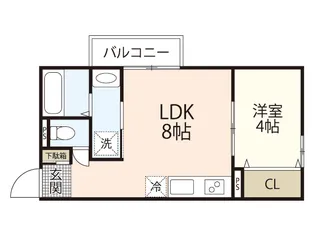 Cle du Bonheur【1階】の間取り