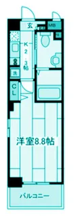 ウイングルート【7階】の間取り