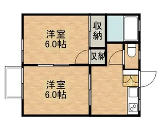 ピースコート泉が丘 B【2階】の間取り