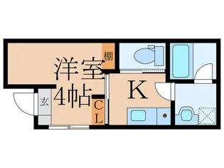 トライアングルヒルズII【1階】の間取り