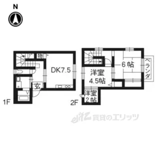 ヴィラ蓮池【1階】の間取り