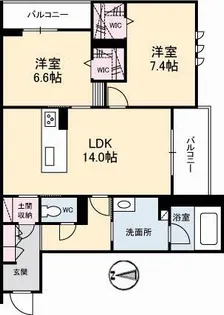シャーメゾンステージ大島【2階】の間取り