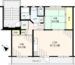 磯辺第一団地【2階】の間取り