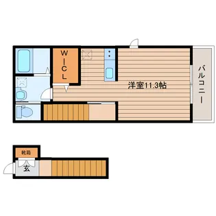 アクトII【2階】の間取り