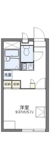レオパレスパストラル【2階】の間取り