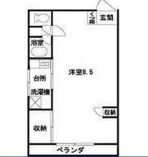 コーポ橘通【2階】の間取り