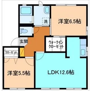 サンコテージ B棟【1階】の間取り