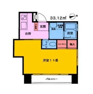 竹内第一ビル【4階】の間取り