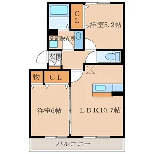 ボナール【1階】の間取り