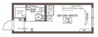 COCOCUBE大井町II【2階】の間取り