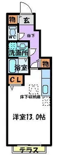 メゾンドエム【1階】の間取り