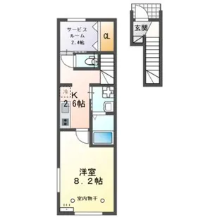 Mid Fair(ミッドフェア)【2階】の間取り