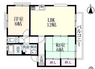 神園リバーハイツ【1階】の間取り