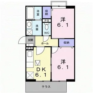 グランリヴィエール【2階】の間取り