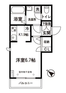 Libra Minowa/リブラ・ミノワ【2階】の間取り