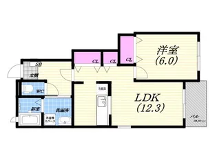 ドミール5【1階】の間取り