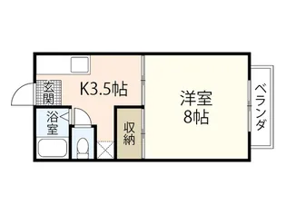 サンシャイン寺家A【1階】の間取り