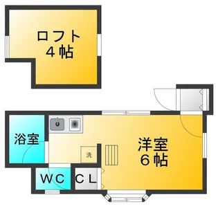 上石神井コーポ【1階】の間取り