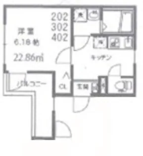 サニーコート竜泉【2階】の間取り