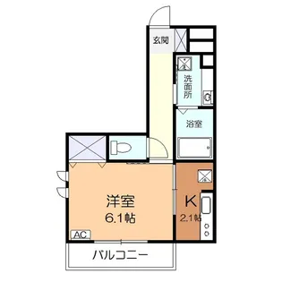 クレア イーストB【3階】の間取り