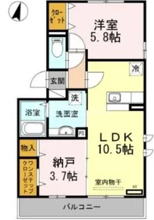 サニーコート【2階】の間取り