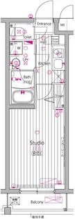 ガーラ・ヴィスタ武蔵小山【2階】の間取り