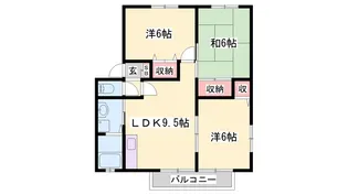 カサベルデ南山II【1階】の間取り