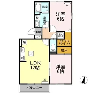 ロイヤルタウン松崎 A【1階】の間取り
