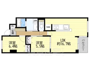 くずはセンチュリータウン6番館【4階】の間取り